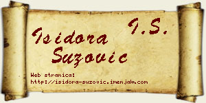 Isidora Suzović vizit kartica
